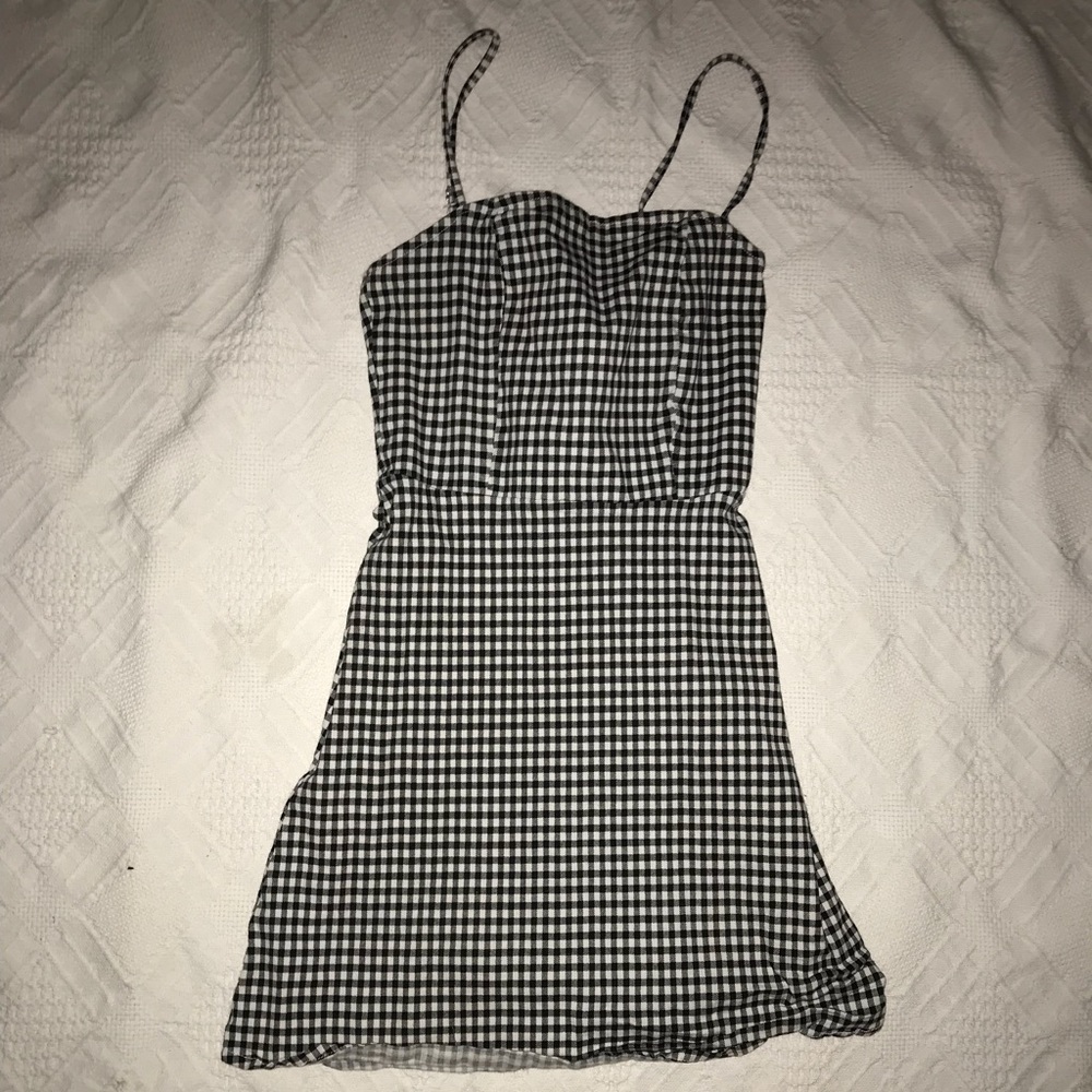 Gingham print dress